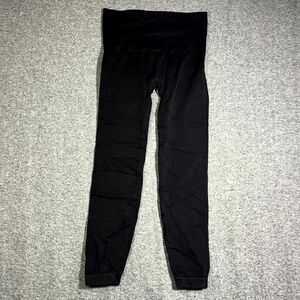 Spanx Leggings Womens XL Black Look At Me Now Compression Stretch Pull On Gym